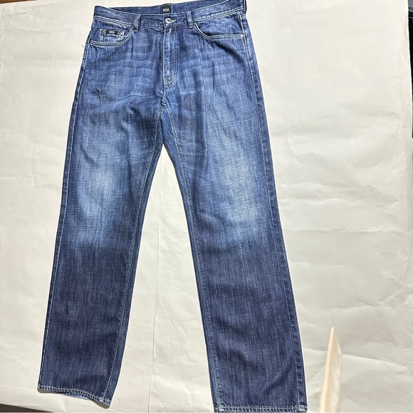 BOSS Vermont Blue Mens Jeans – Size 36x34 Straight Leg Made in Vietnam - Picture 5 of 10